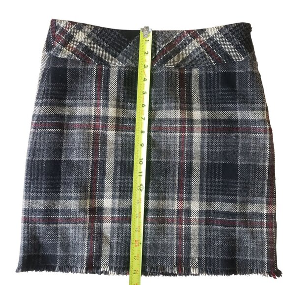 Eddie Bauer Womens Plaid Wool Blend Skirt Size 4 Dark Academia Preppy Classic - Picture 7 of 8